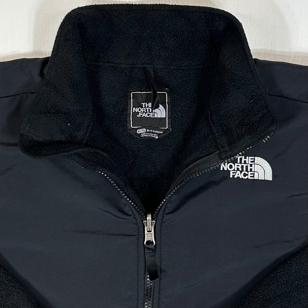 The North Face Boys Denali Polartec Fleece Jacket Black XL TG Full Zip